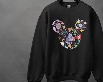 Best Day Ever Colorful Snacks Sweater, Mickey and Minnie Disney Hoodie, Disney Family and couple Sweatshirt, Disney youth and toddler tee