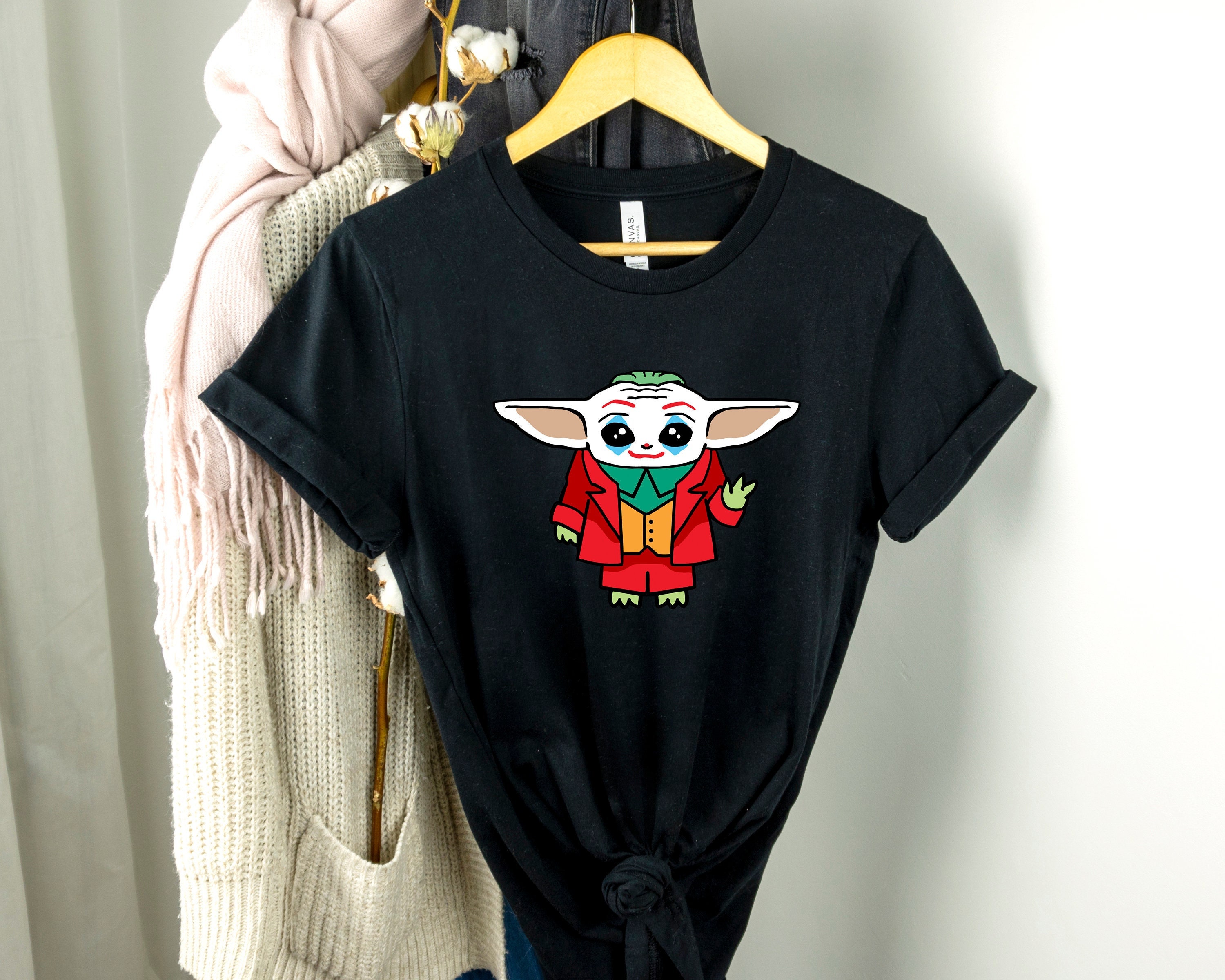 Baby Yoda Joker Disney tshirt