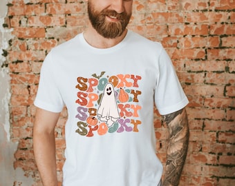 Spooky Ghosts T-Shirt, Cute Spooky Shirt, Halloween T-shirt, Cool Halloween shirt, Funny Halloween shirt, Halloween Tee, Retro Spooky Shirt