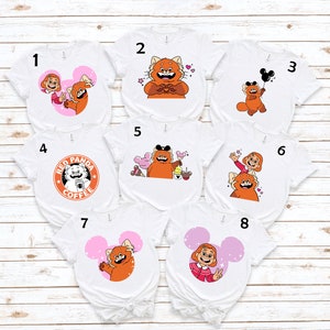 Camisa Turning Red da Disney, Camisa Red Panda, Camisa combinando com a família, Camiseta Disney Vacation Snack, Turning Red Camisas de filmes da Pixar, Turning Red