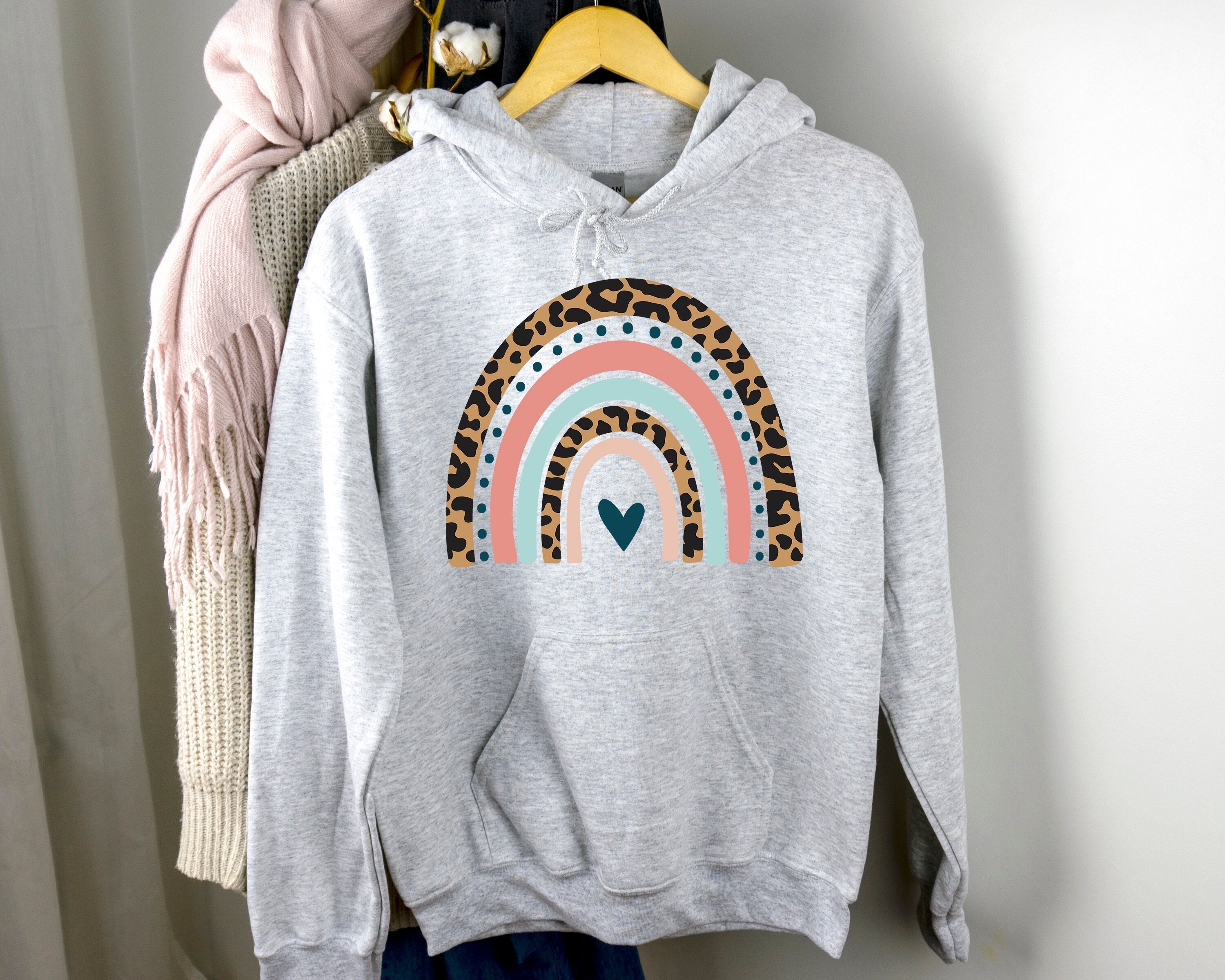 Rainbow Stripe Hoodie Etsy Canada