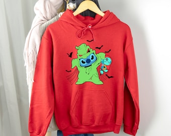 Stitch Scary Hoodie, Stitch Sweatshirt, Disney Stitch, Lilo and Stitch Hoodie, Disney Family Trip Sweatshirt, Disney Retro Sweatshirt