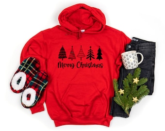 Merry Christmas Hoodie, Christmas Hoodie, Funny Christmas Sweatshirt, Christmas Party Hoodie, Holiday Hoodie, Christmas Gift Sweatshirt