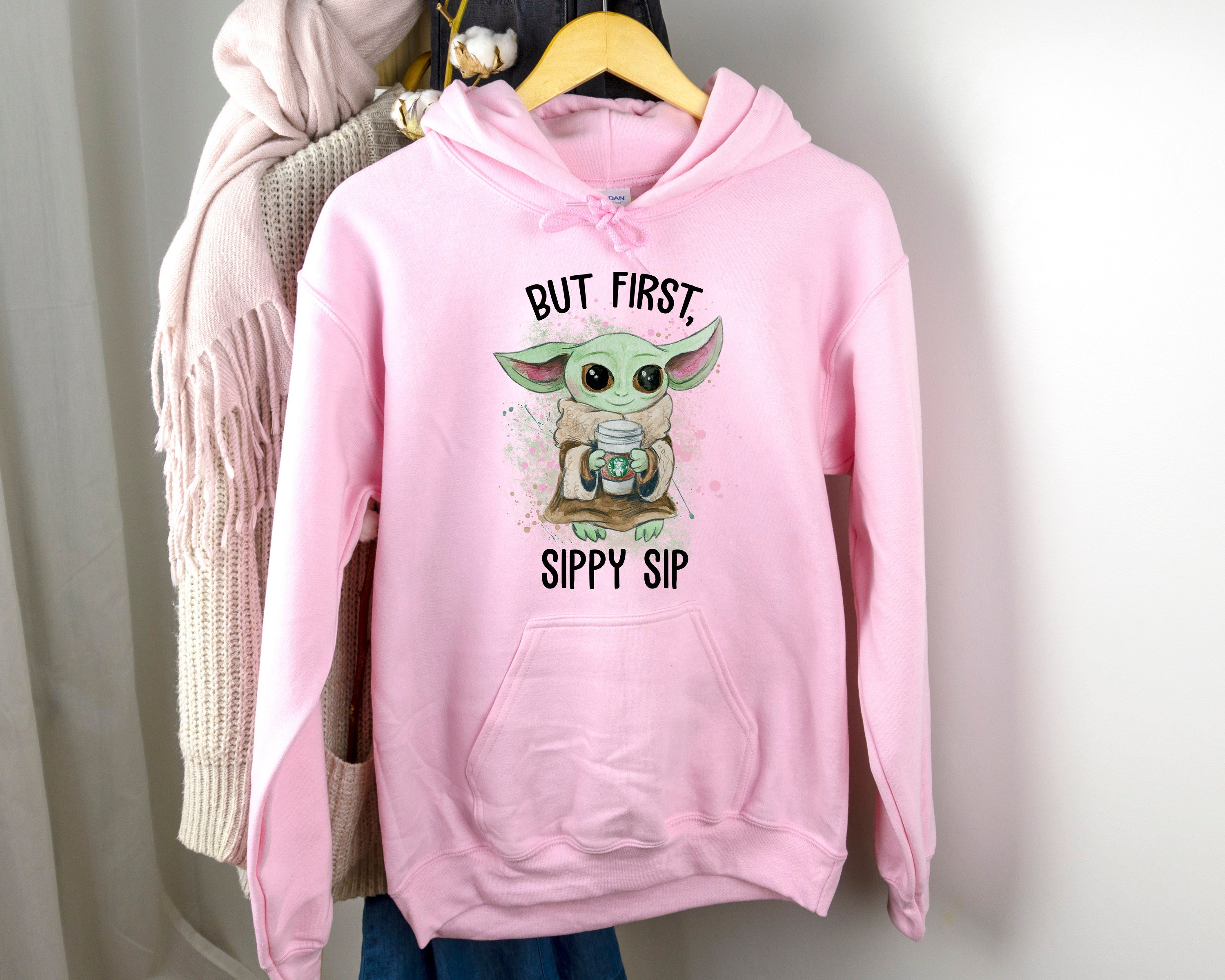 Hooded Sweatshirt Baby Yoda Women's Sweatshirt Christmas Baby