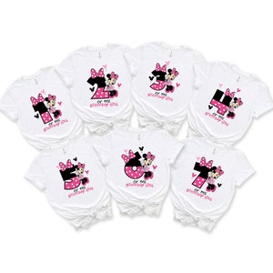 Koszulka urodzinowa Disney Mouse Princess, Koszulka urodzinowa Disney Family and couple, Koszulka urodzinowa Minnie Princess, Koszulka urodzinowa dla dziewczynki Disney