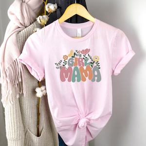 Girl Mama Shirt, Retro Girl Mama Shirt for Mom of Girls Mother&#39;s Day Gifts for Girl Mama, Girl Mama T-shirt, Mother&#39;s Day Shirt,Mother Shirt