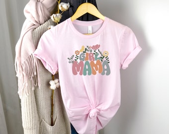 Girl Mama Shirt, Retro Girl Mama Shirt for Mom of Girls Mother's Day Gifts for Girl Mama, Girl Mama T-shirt, Mother's Day Shirt,Mother Shirt