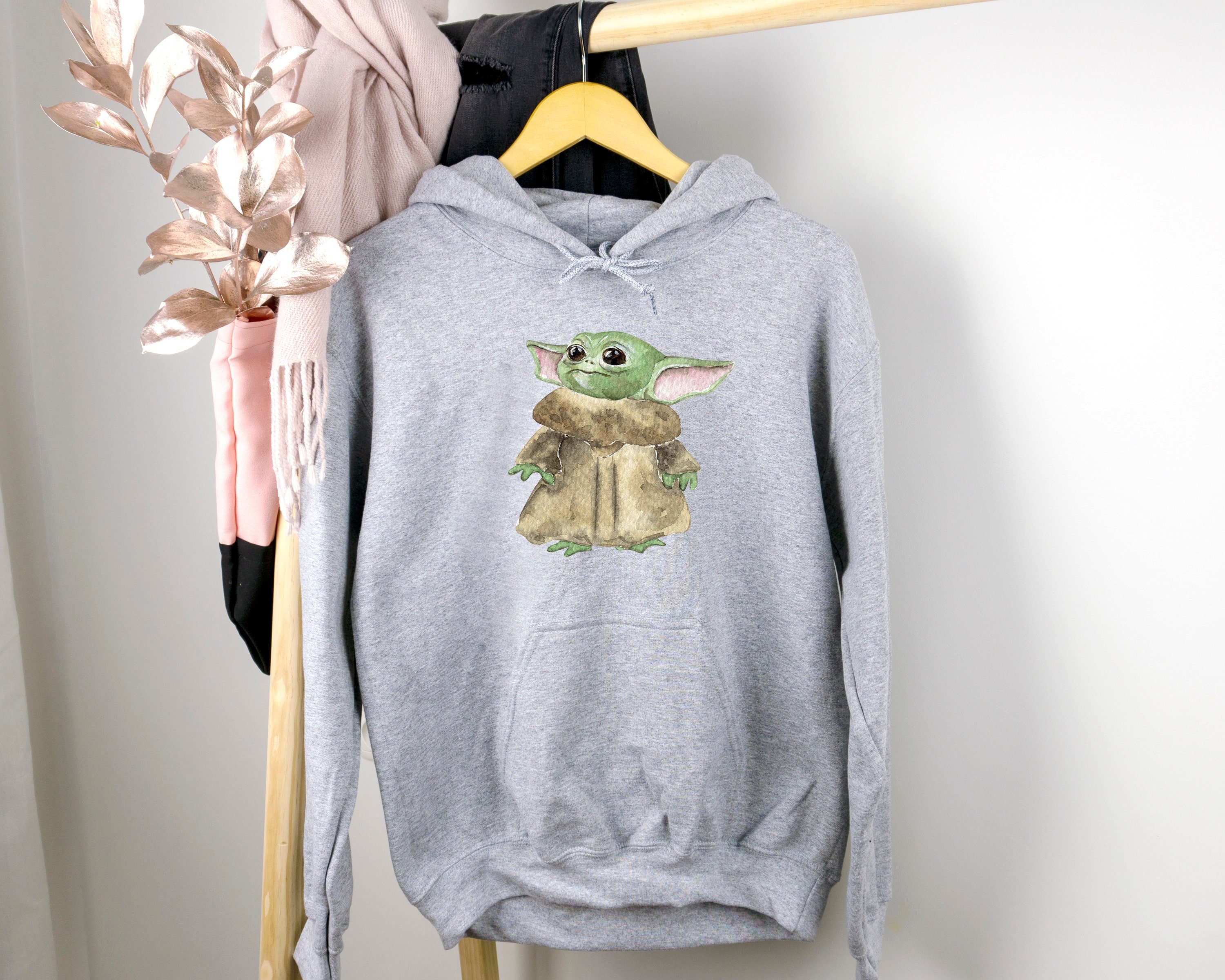 Baby Yoda Disney Hoodie Disney Family and Couple Hoodie Etsy