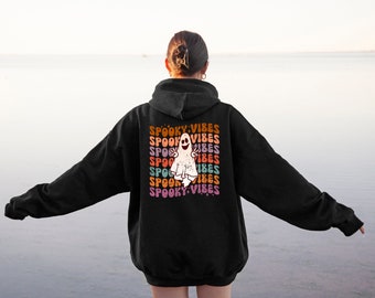 Spooky Vibes Hoodie, Halloween Hoodie, Halloween Sweatshirt, Halloween Gift, Halloween Clothing, Spooky Vibes Sweatshirt, Spooky Sweater