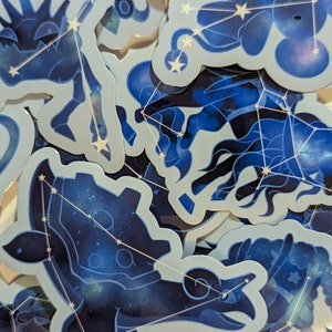 Zodiac Constellation PKMN | 3in Vinyl Stickers