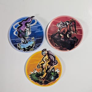 Elements Beasts and Birds PKMN | 3in Vinyl Stickers