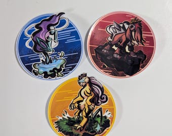 Elements Beasts and Birds PKMN | 3in Vinyl Stickers