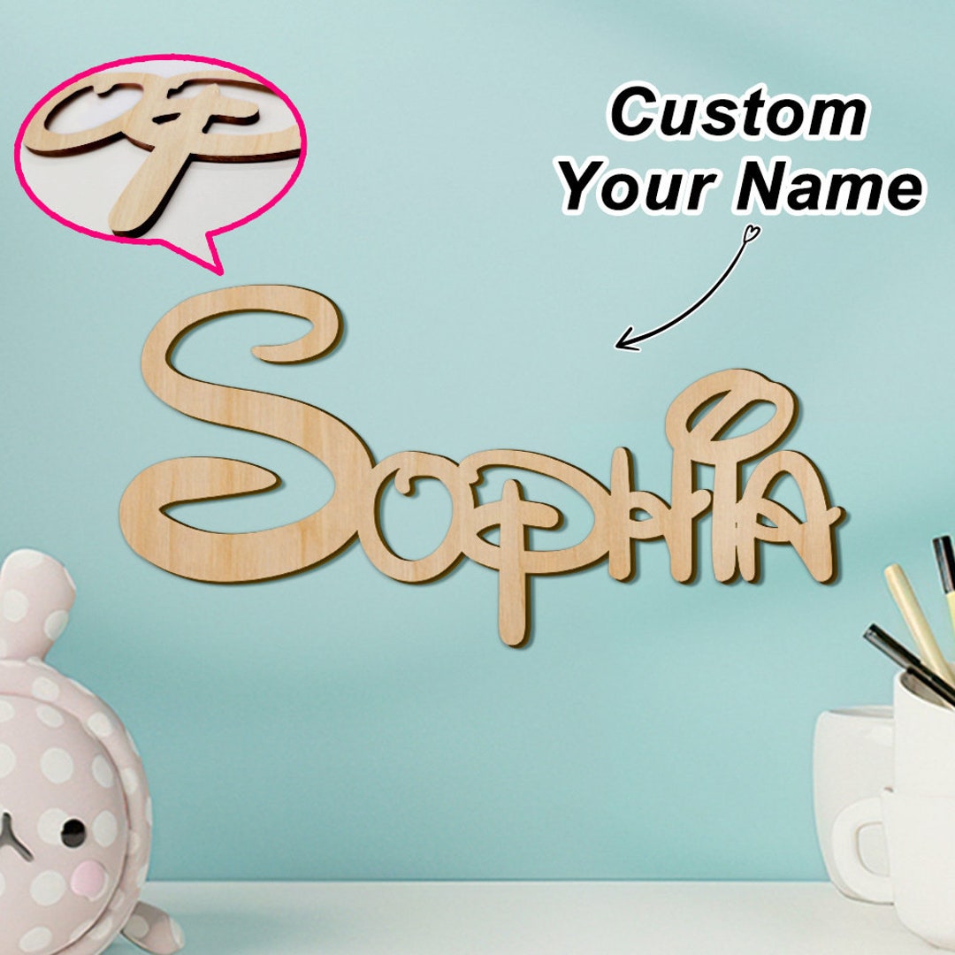 Personalized Name Sign Custom Name Sign Wooden Name Sign Name Wall ...
