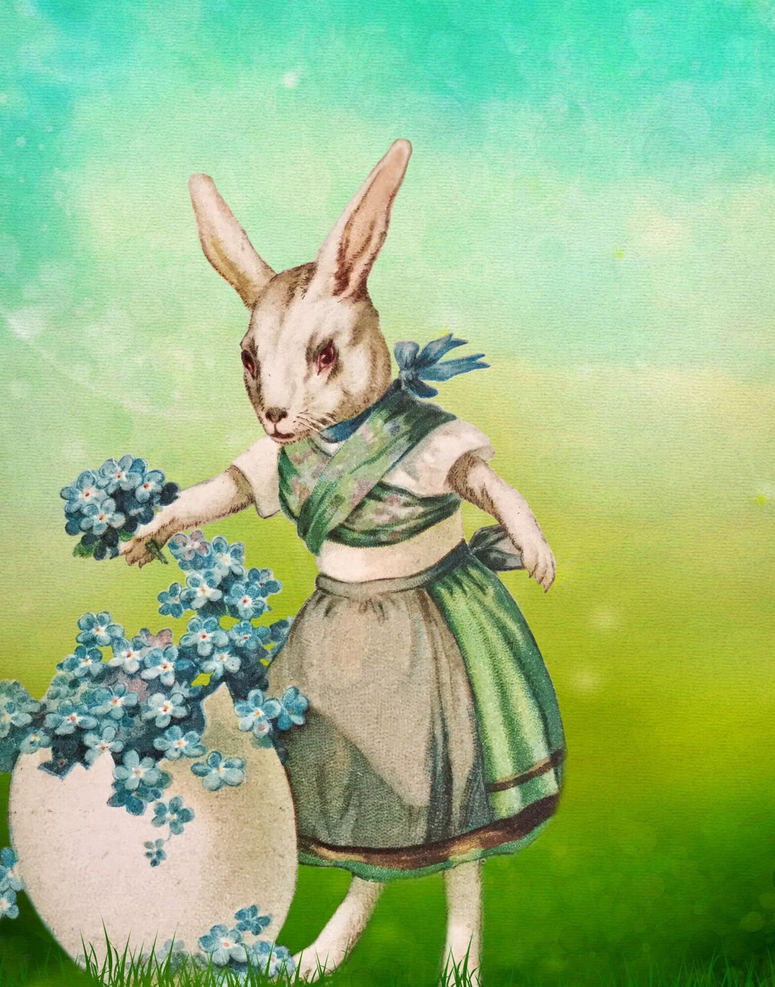 Vintage Easter Print, Easter Decor, Easter Printable Art, Vintage ...