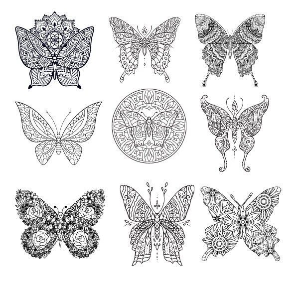 Mandala Butterfly - Etsy