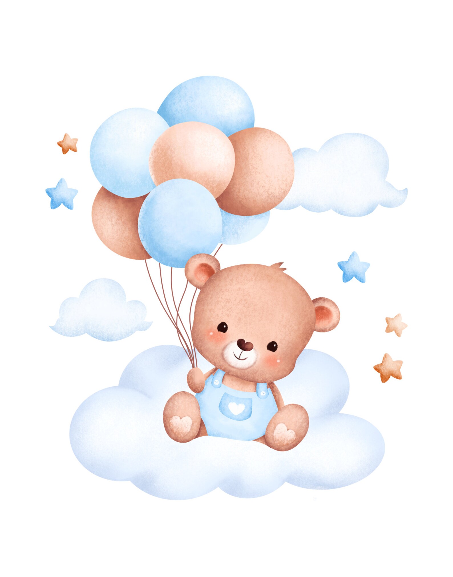 Set of 3 Teddy Bear Print,bear Nursery Decor,baby Girl Print,new Baby