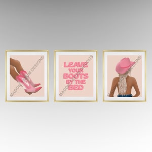 Cowgirl Set of 3 Art Prints-Blonde