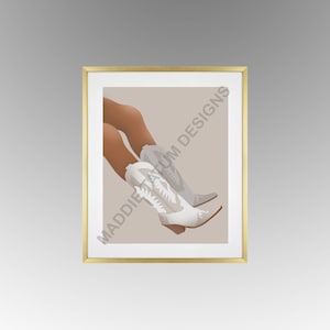 Cowgirl Boots Art Print