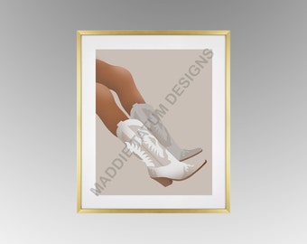 Cowgirl Boots Art Print