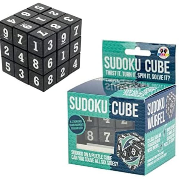 Sudoku Cube Puzzle Number Brain Teaser Adult Kids Maths Number Brain Sharp Toy Game Gift Cube Puzzle Game Mind Fuel Brain Sudoku Puzzle Game