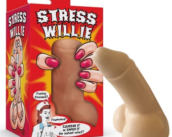 Stress Willie Blow Job Practice Willie  Stag Party Adult Gag Gift Squeeze Reliever Funny Adult  Prank Joke Present Gift for Couples sex toy