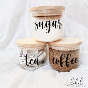 Tea, Coffee and Sugar Canister Set | Canisters | Canister Set | Tea Coffee and Sugar | Home Organisation | Kitchen | Kitchen Organisation