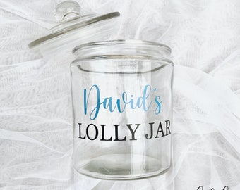 Personalised Lolly Jar | 1.9L Lolly Jar | Custom Lolly Jar | Snack Jar | Personalised Gift | Teacher Gift | Gift Ideas | Chocolate Jar