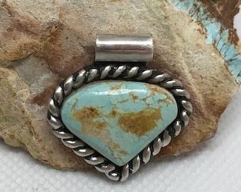 Nevada Royston Turquoise and Sterling Pendant