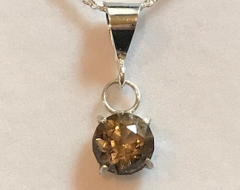 South African Golden Smoky Quartz Necklace