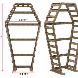 10 Ft TALL Coffin Wedding Arch Plans - 10 Foot Tall - Vows centerpiece