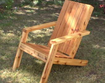 Nowoczesne plany krzesła Adirondack DIY: łatwe wykonanie (PDF)