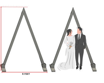 Wedding Triangle Arbor Plans - Minimalist backyard Wedding Arbor Trellis, Download PDF