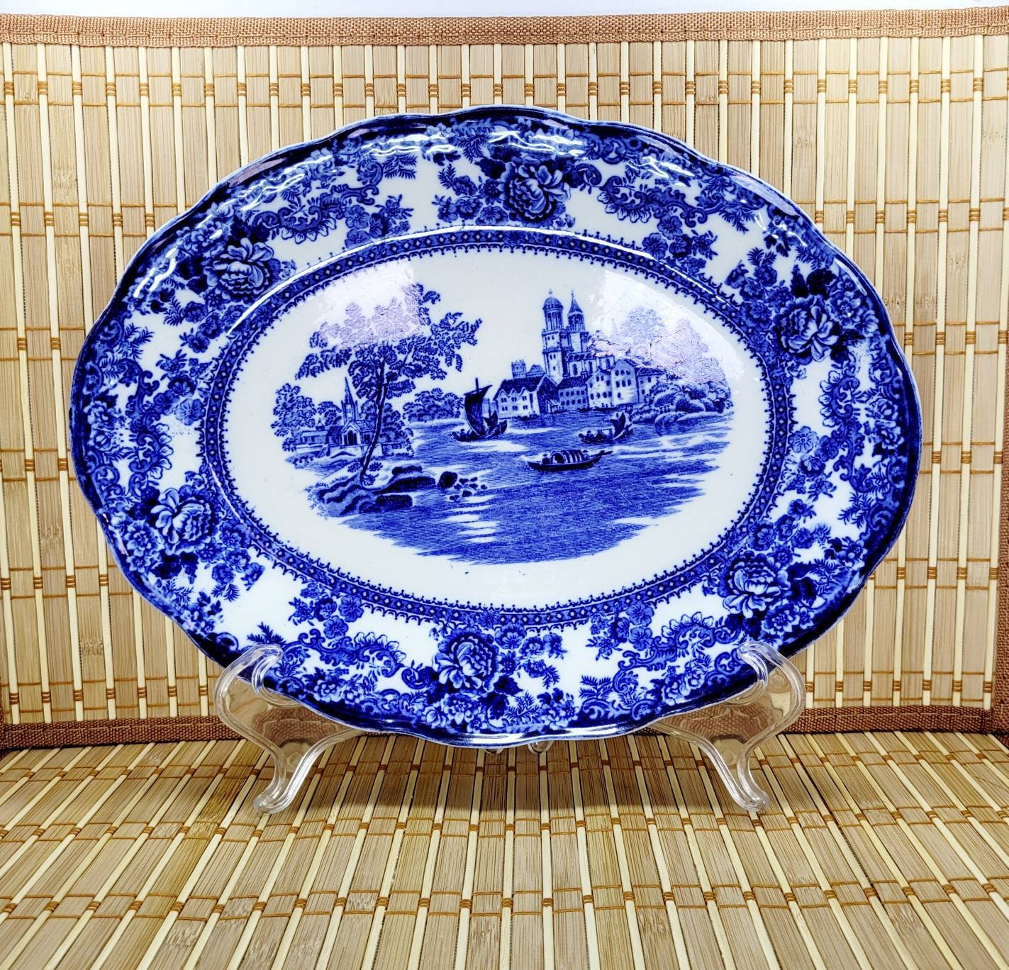 Togo (Flow Blue) Dinner Plate by F Winkle
