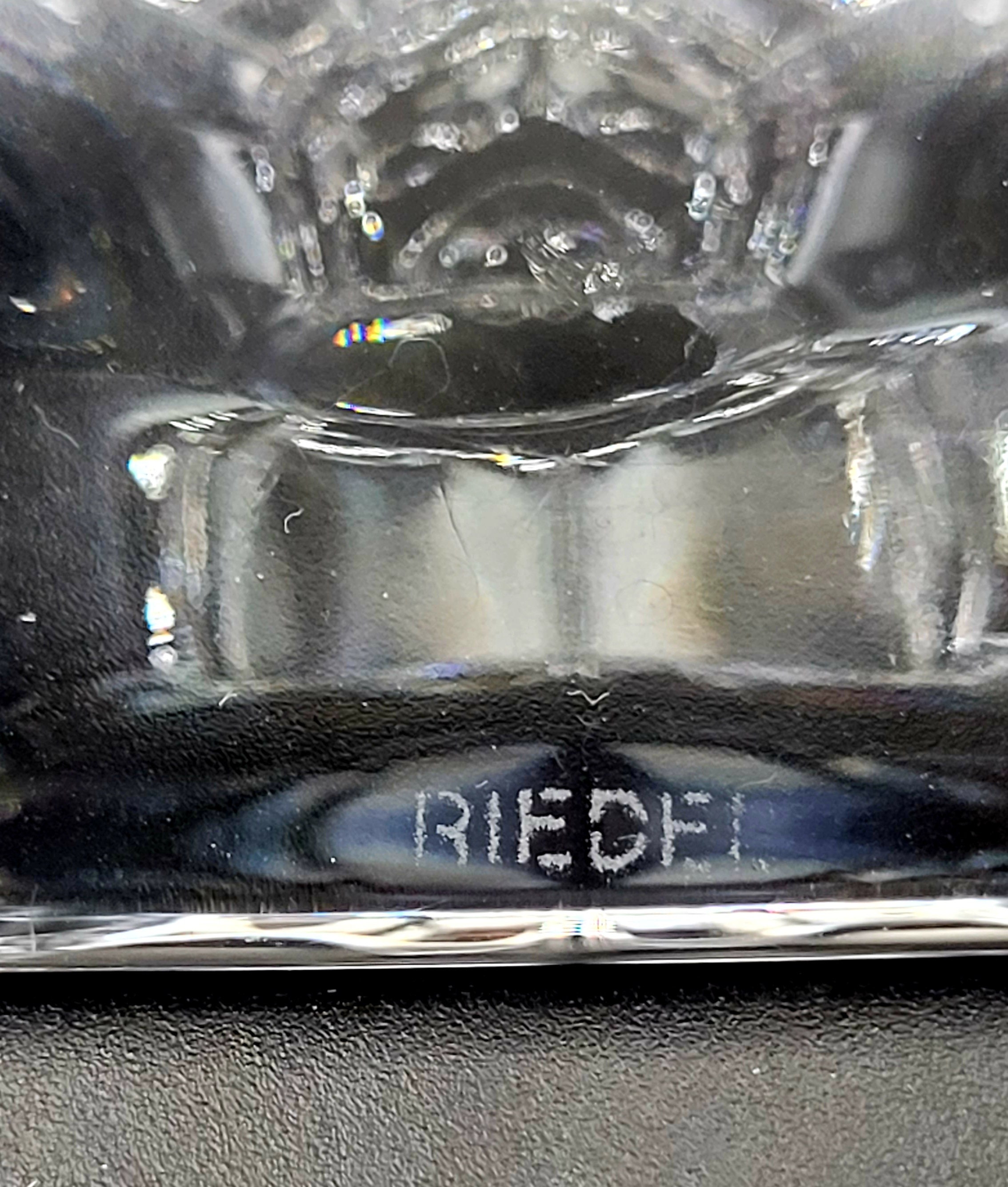 Set of 3 Elegant RIEDEL Crystal Candle Stick Holders. Etsy