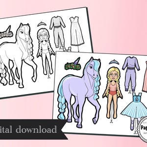 Olivia & Pony Paper Doll - Colouring Page!