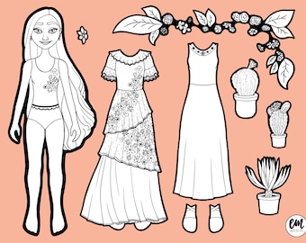 Isabela Paper Doll