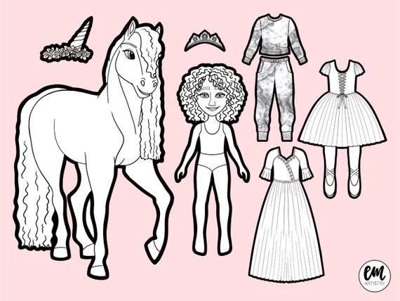 Ella El Doll Coloring Pages Printable