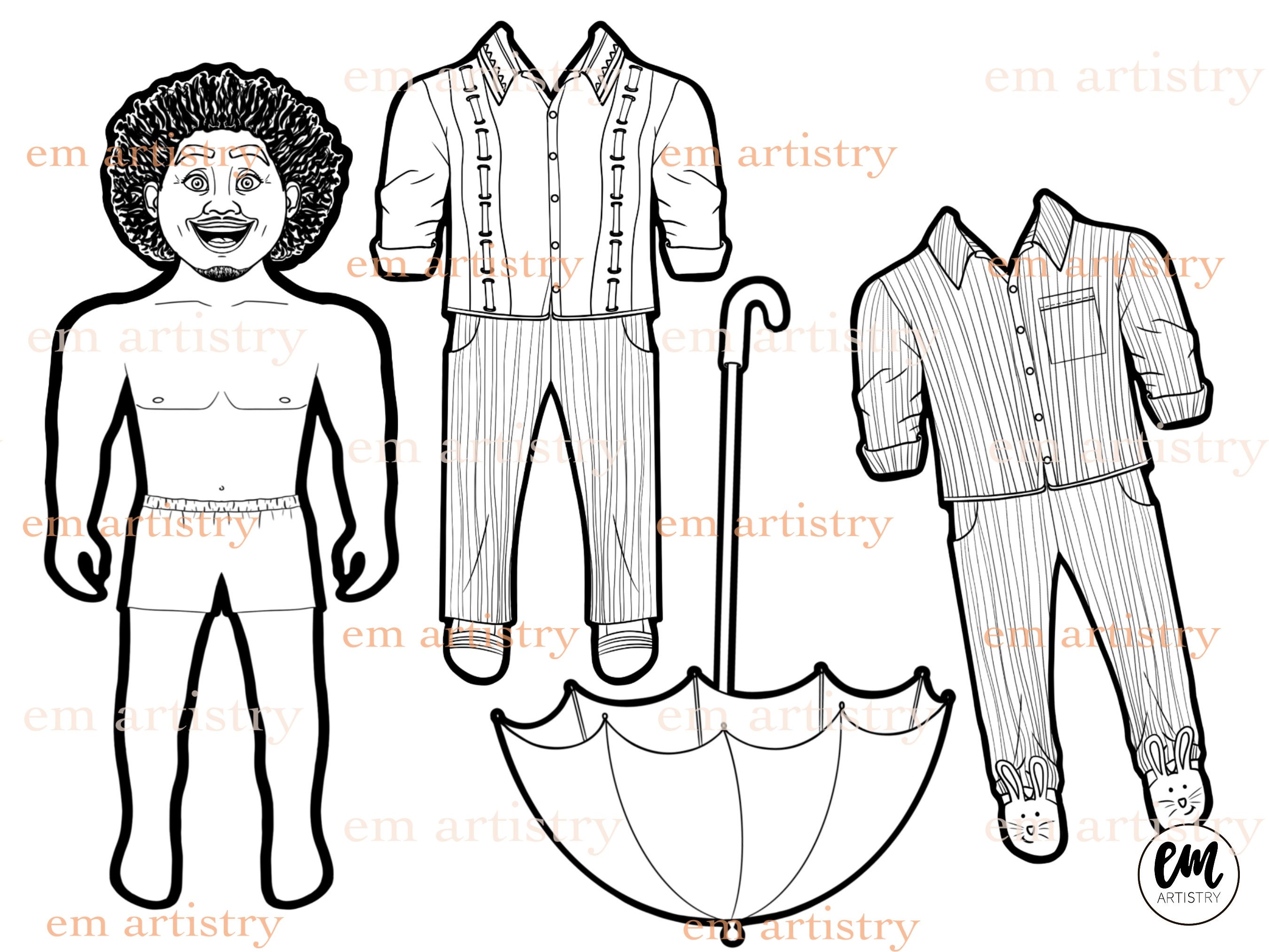 Encanto paper dolls etsy