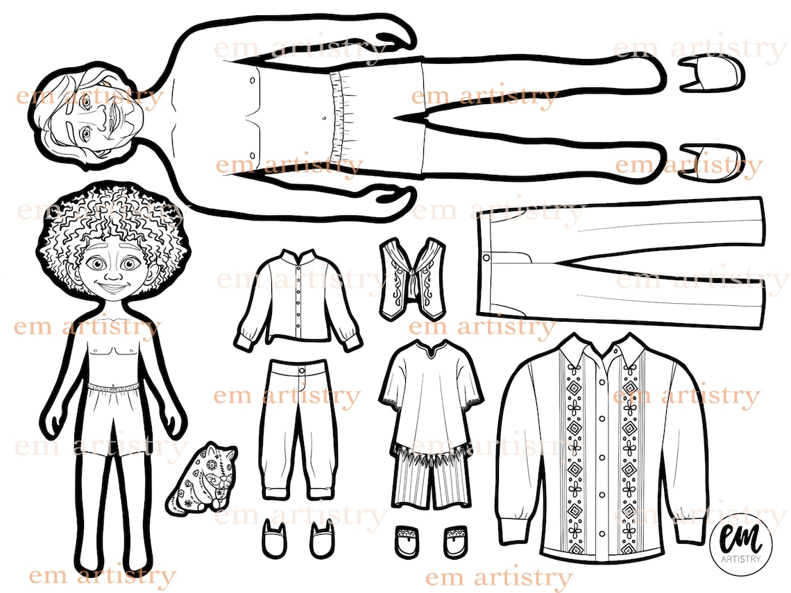 Encanto Paper Dolls Etsy Australia