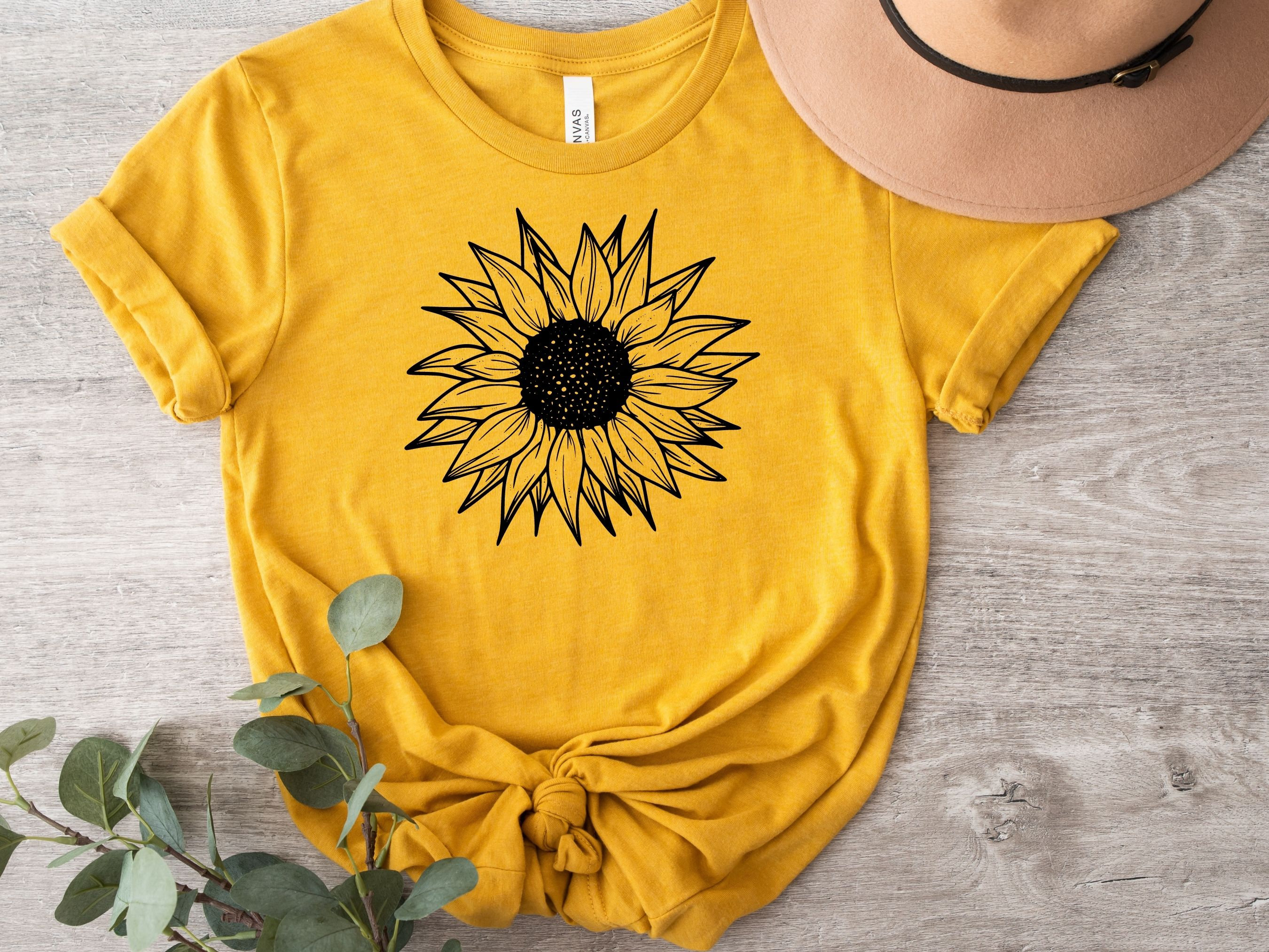 Kleding Unisex kinderkleding Tops & T-shirts Toddler fun Sunflowers pullover sweatshirt with a skirt yellow/ bright orange with a girly skirt!!! cowl style collar wear it up or down 