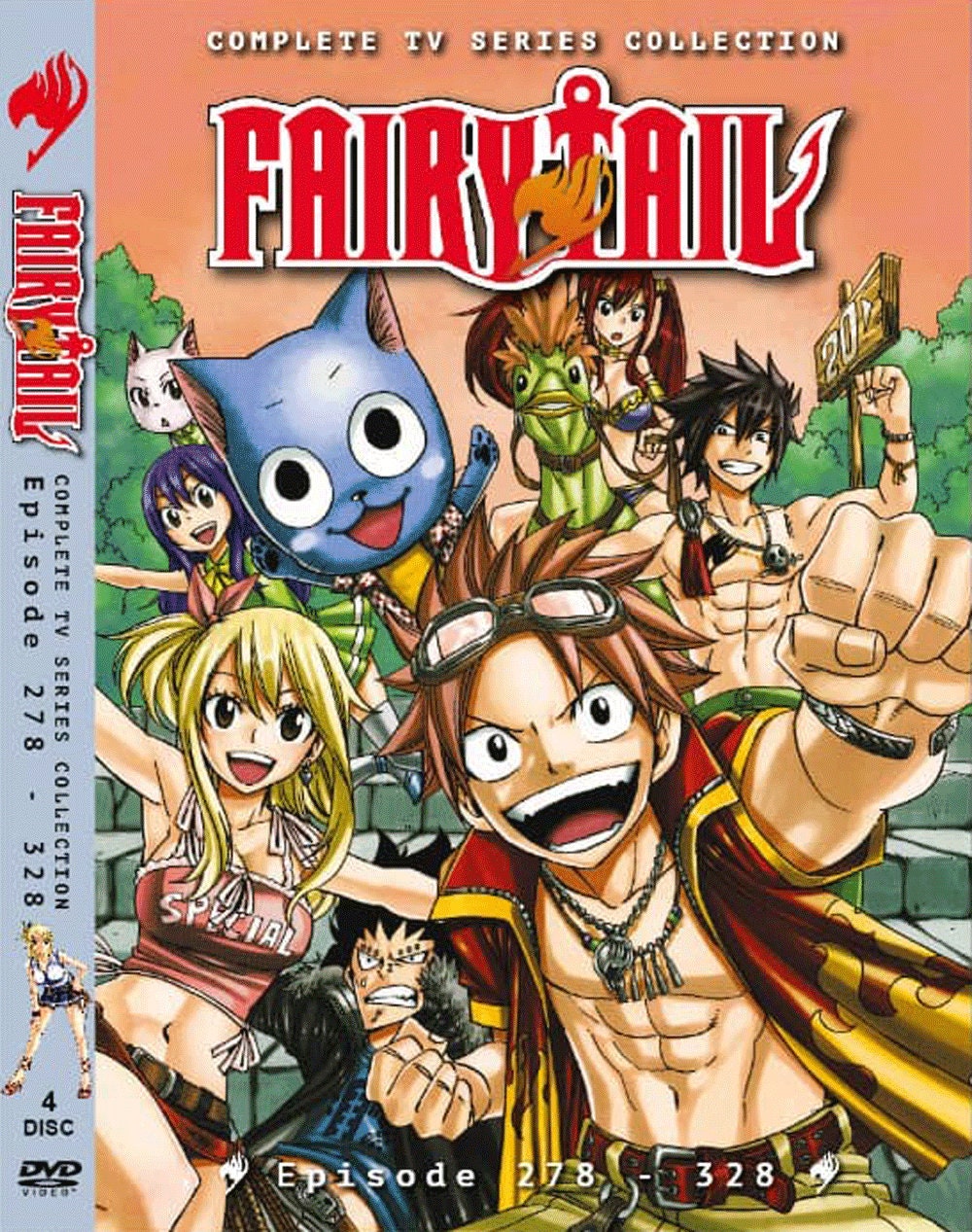 Fairy Tail Complete TV Series DVD Vol.1328 End + 2 Movies English Dub