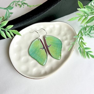 Luna Moth Wing Earrings - Faux Moth Earrings