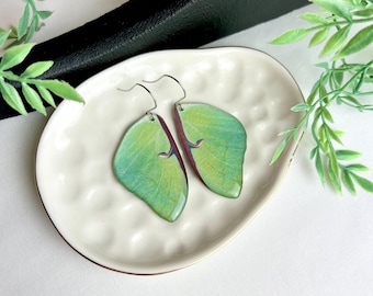 Luna Moth Wing Earrings - Faux Moth Earrings