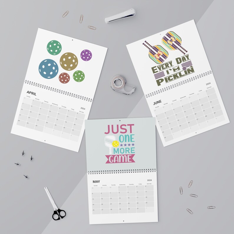 Pickleball Calendar 2024 Etsy