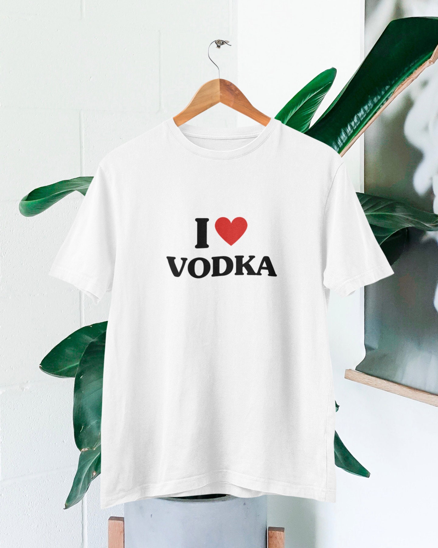 I Love Vodka T-shirt | I Heart Vodka Shirt | Party T-shirt | Vodka Lovers  T-shirt
