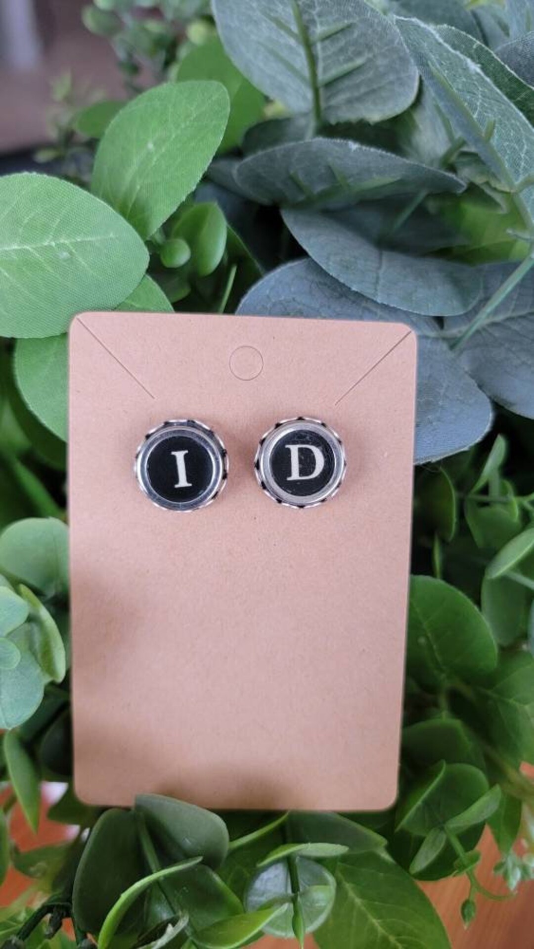 Authentic Vintage Typewriter Key Earrings / Steampunk Etsy