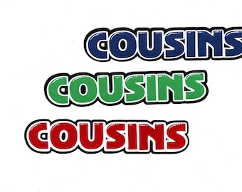 Cousin Title for Scrapbooking layout