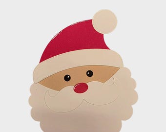 Santa paper piece die cut