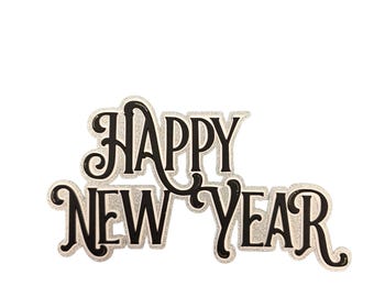 Happy New Year Title die cut