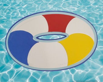 Pool float paper piece die cut scrapbook embellishment